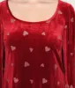 Smak Parlour Red Velvet & Pink Heart Downtown Scene Mini Dress sold by Unique Vintage
