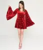 Smak Parlour Red Velvet & Pink Heart Downtown Scene Mini Dress sold by Unique Vintage