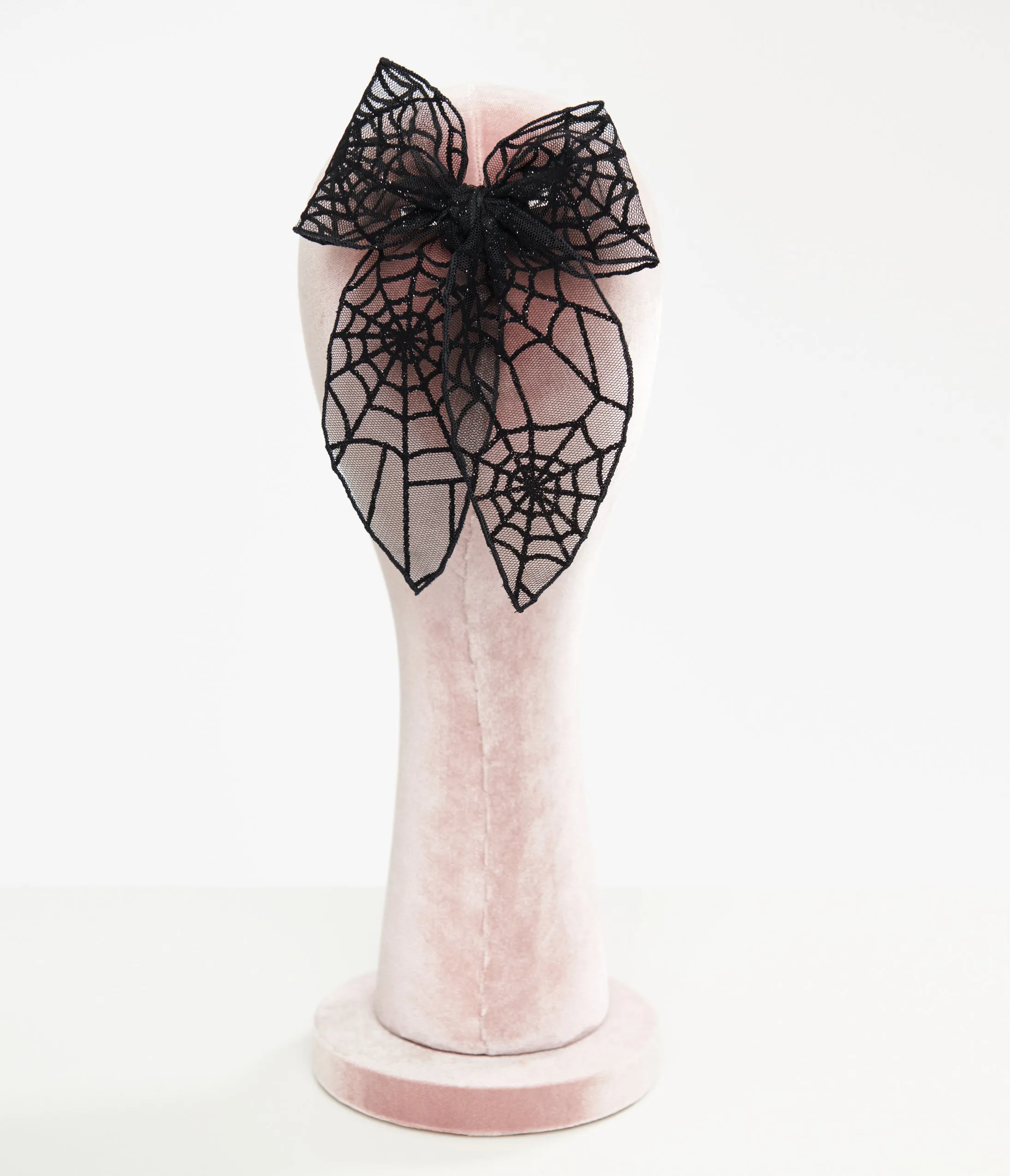 Black Spiderweb Bow Hair Clip sold by Unique Vintage product image thumbnail 2