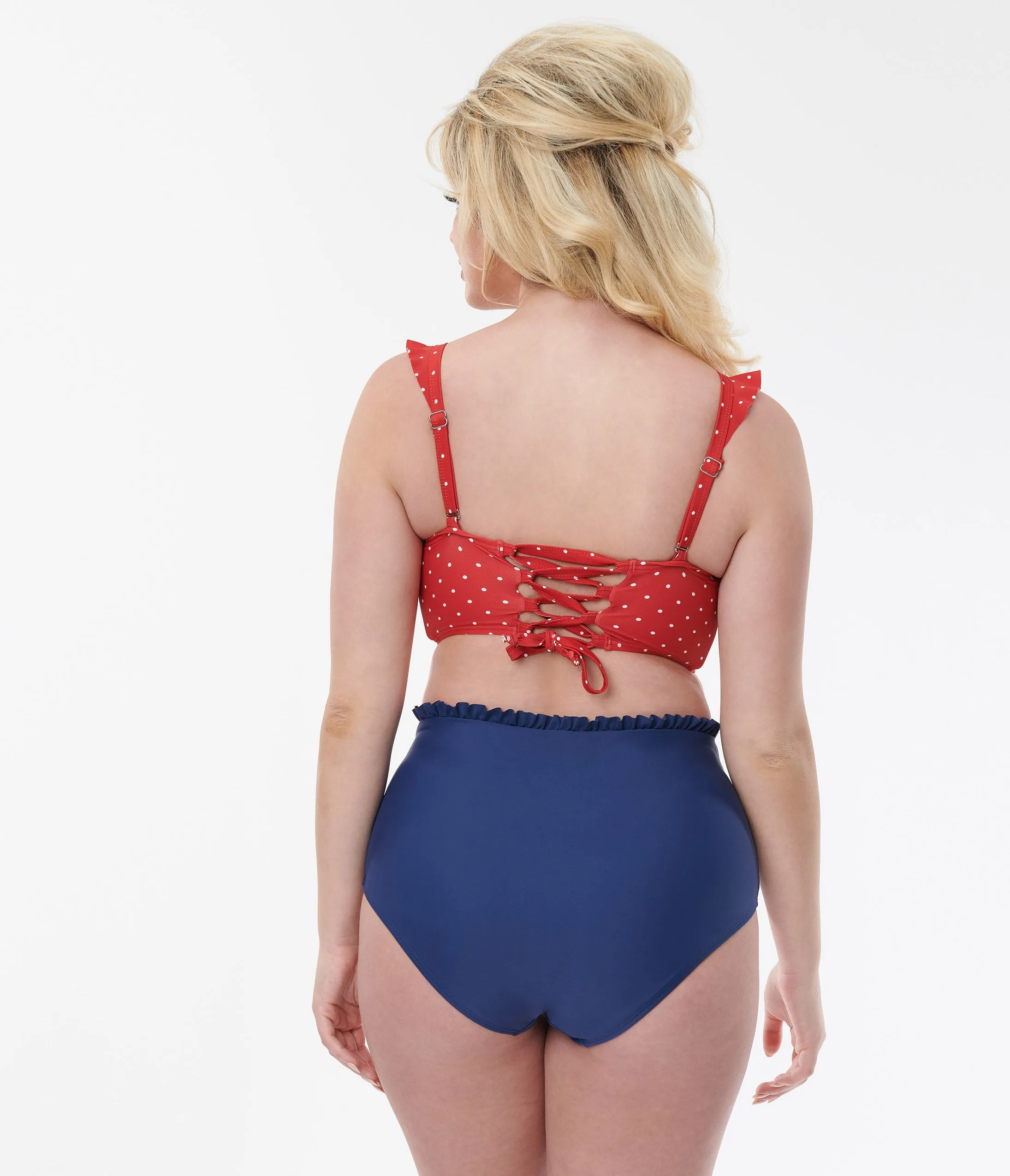 Unique Vintage Navy Cape May Swim Bottoms sold by Unique Vintage product image thumbnail 3