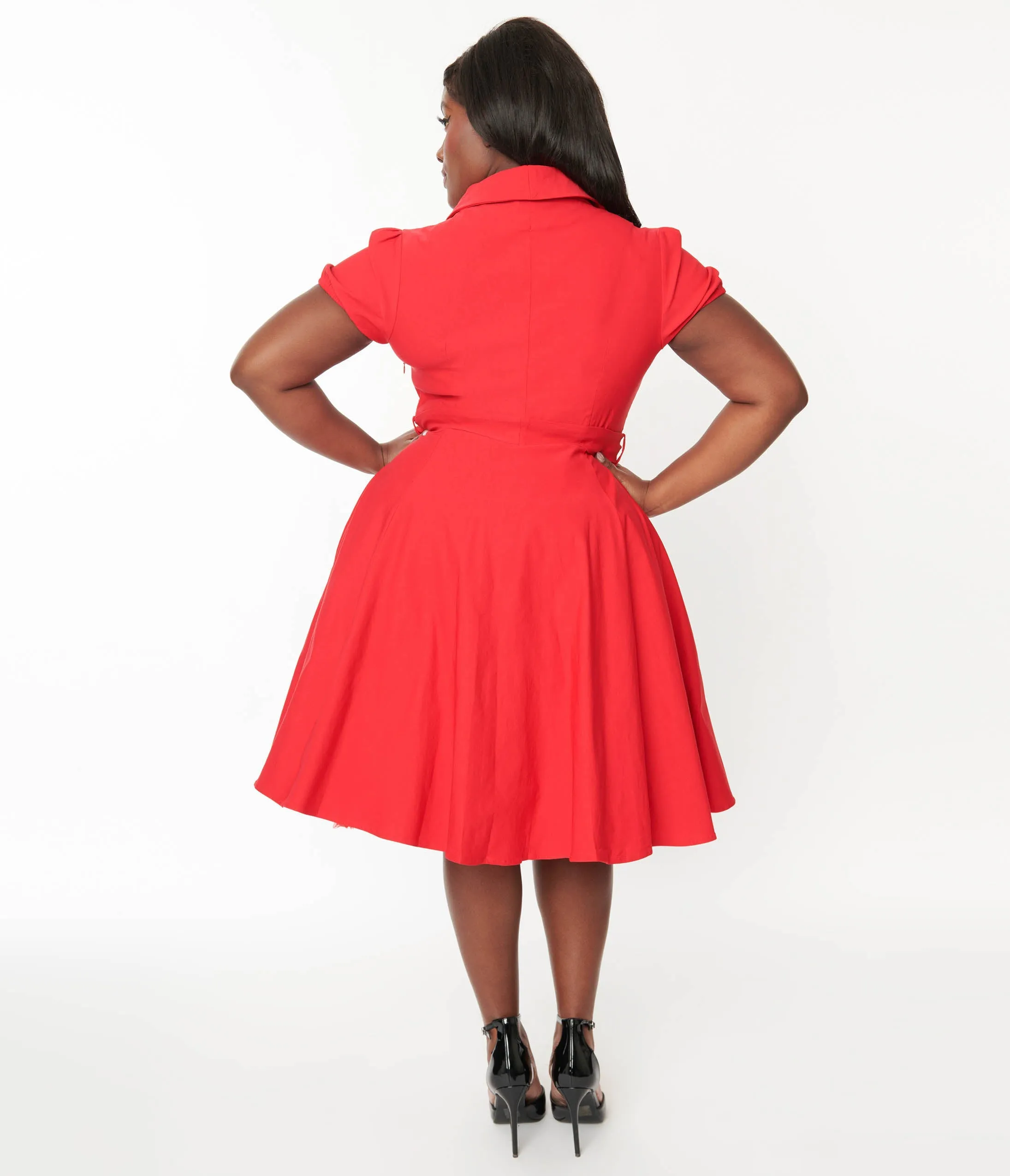 Plus Size Lady In Red Monroe Swing Dress sold by Unique Vintage product image thumbnail 3