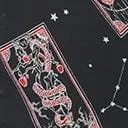 Hell Bunny Black & Tarot Card Print Duality Blouse sold by Unique Vintage product image thumbnail 4