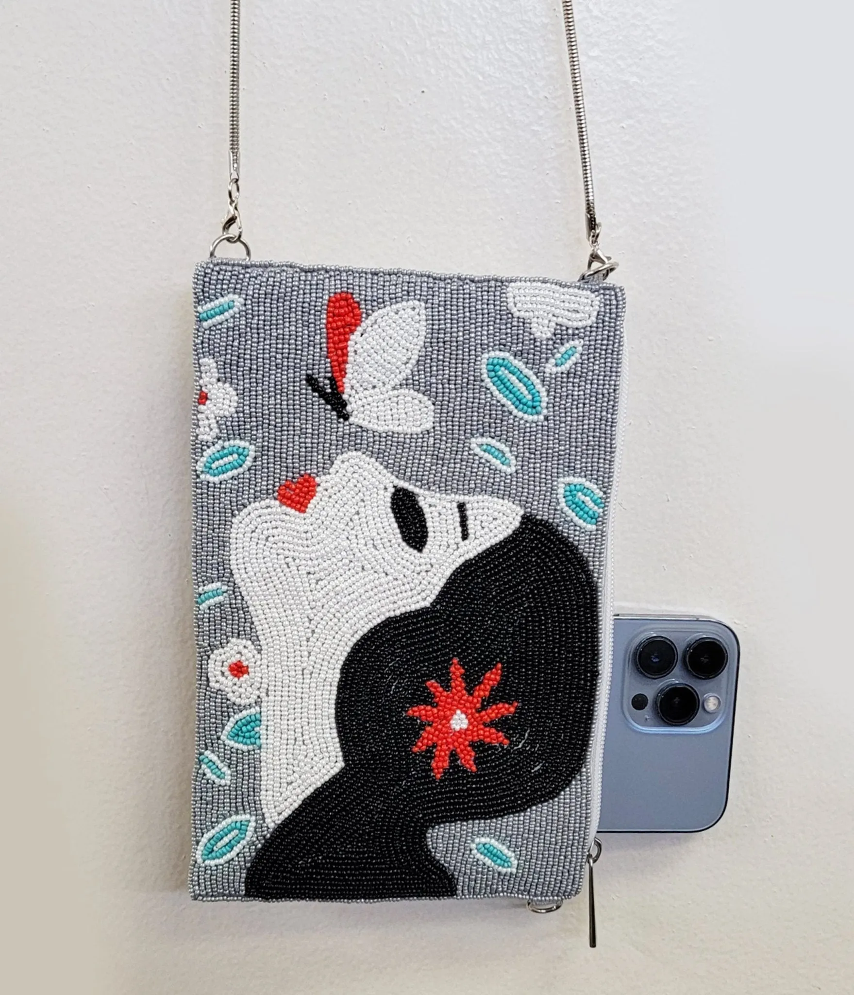 Butterfly Goddess Beaded Cell Phone Bag sold by Unique Vintage product image thumbnail 3
