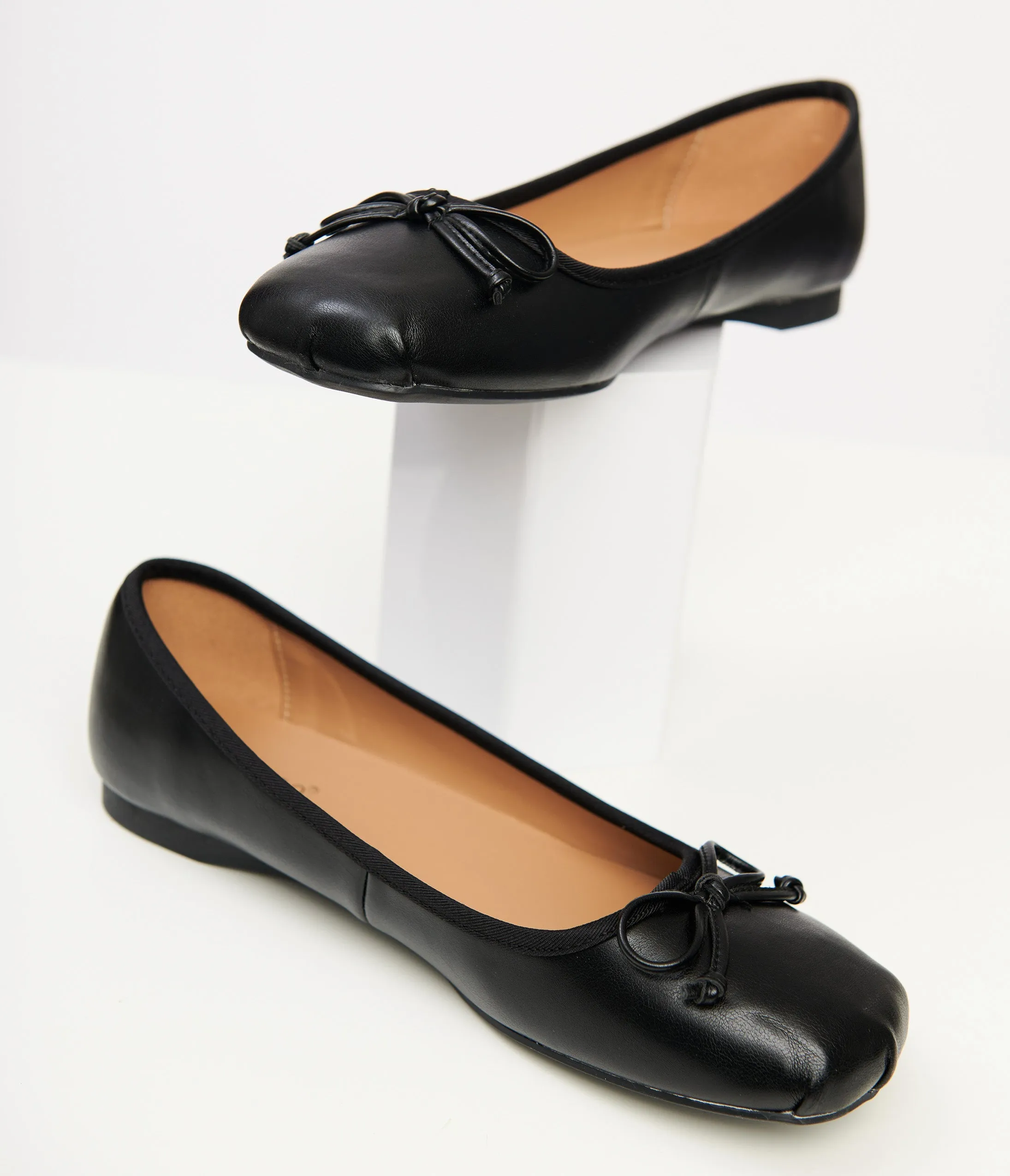 1960s Black Bow Ballet Flats sold by Unique Vintage product image thumbnail 2