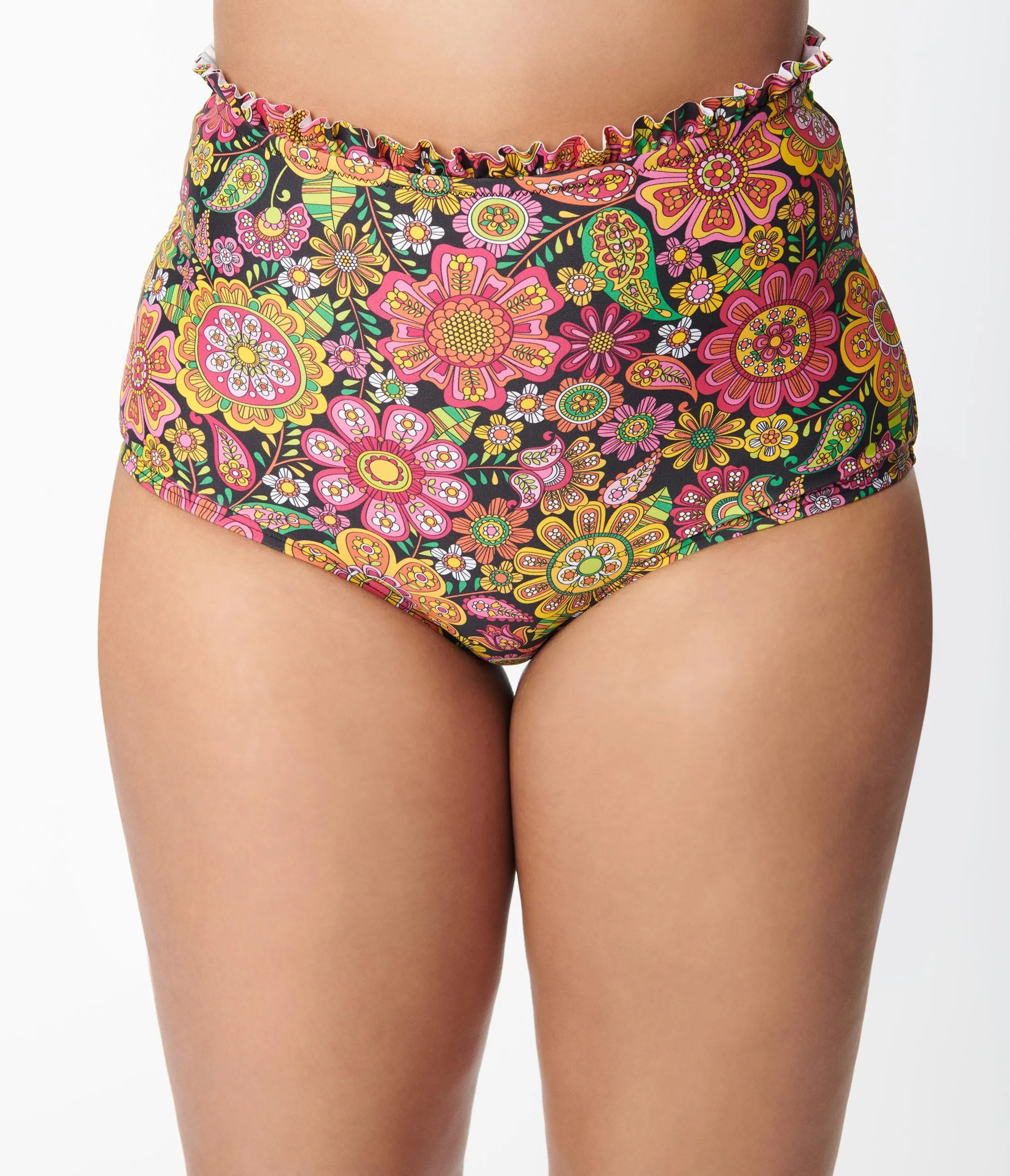 Unique Vintage 1960s Kaleidoscope Floral Cape May Swim Bottoms sold by Unique Vintage product image thumbnail 2