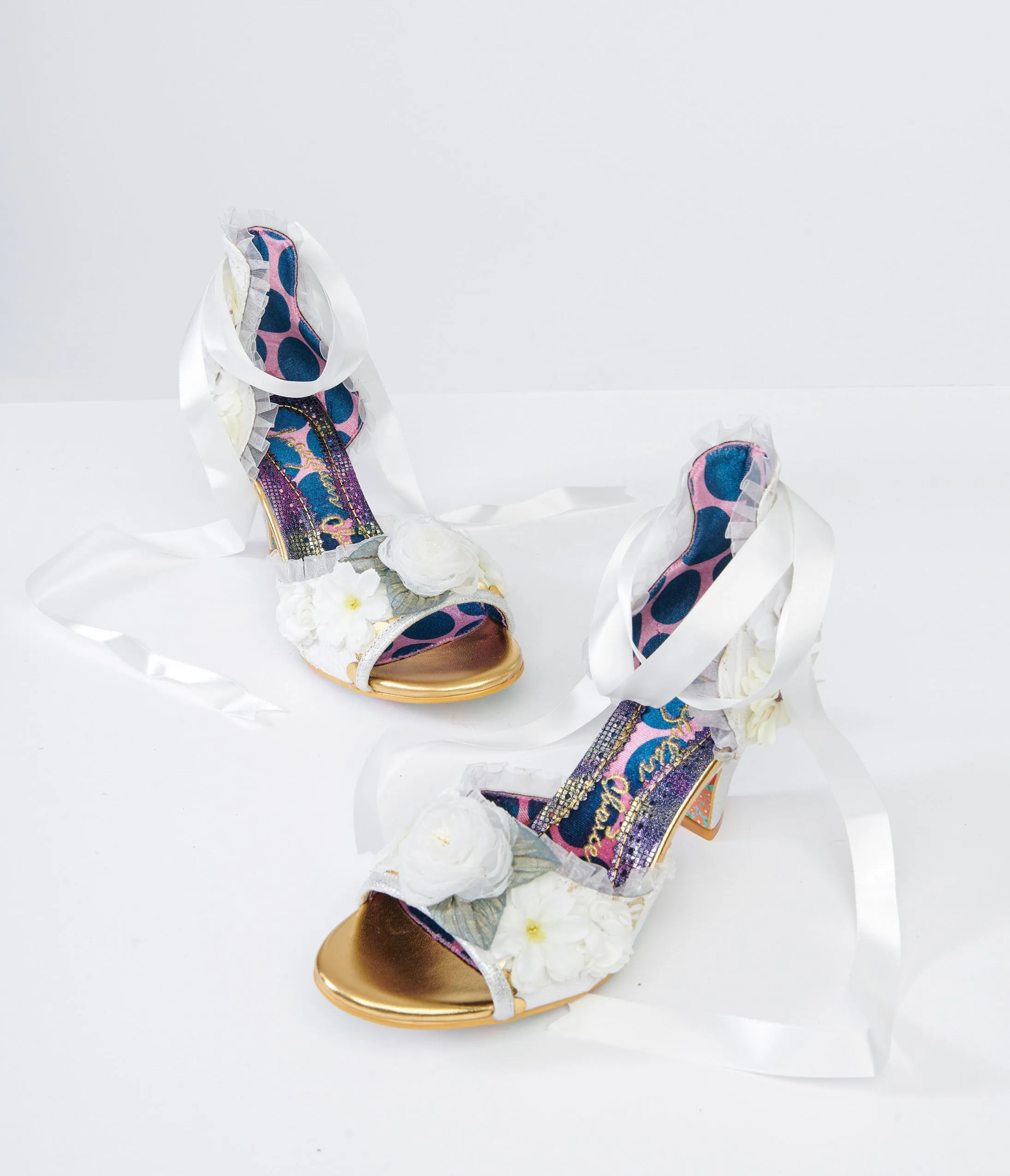 Irregular Choice White Flower Sandal Pump sold by Unique Vintage product image thumbnail 2