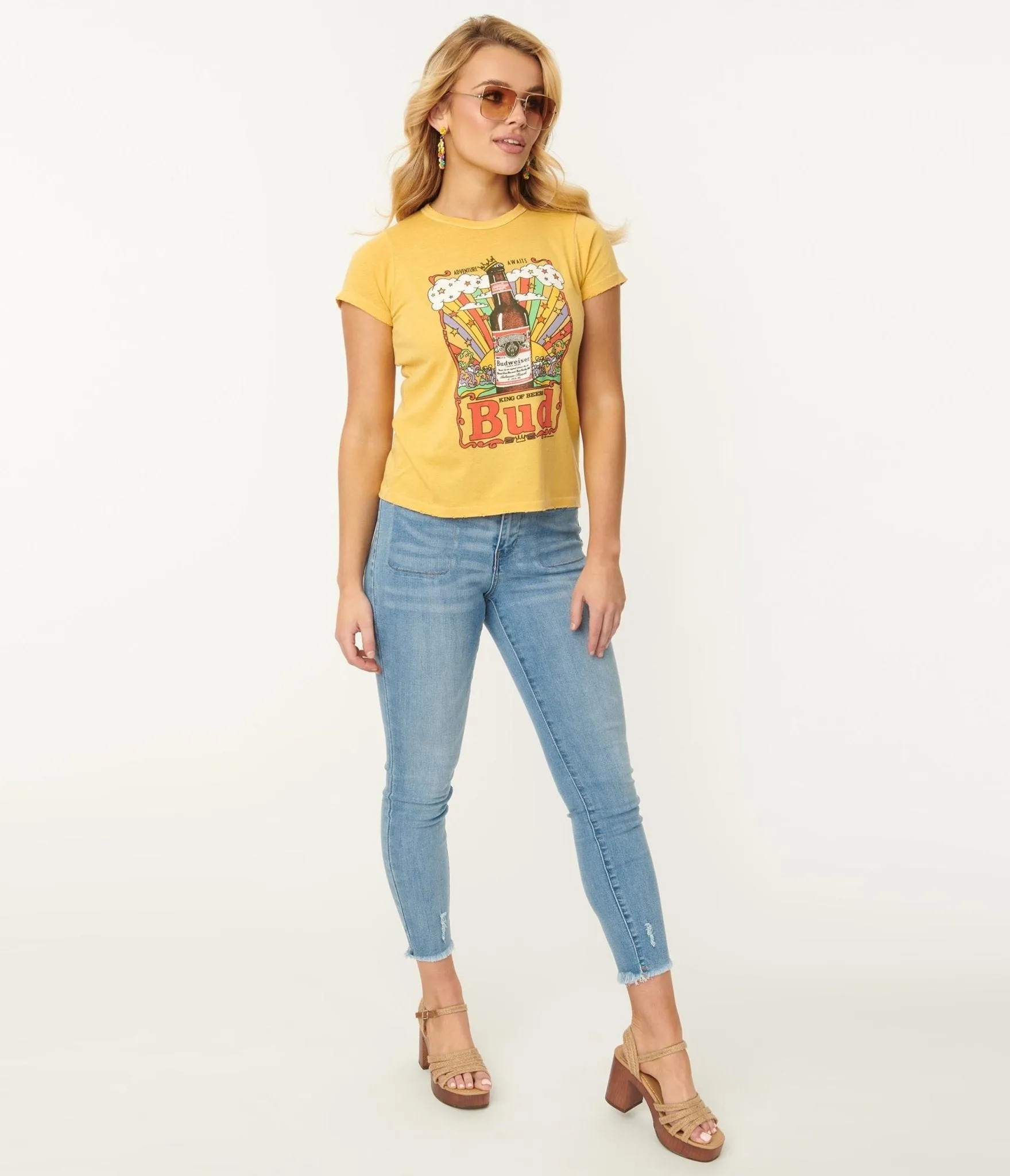 Light Blue Wash Front Pocket Skinny Jeans sold by Unique Vintage product image thumbnail 4