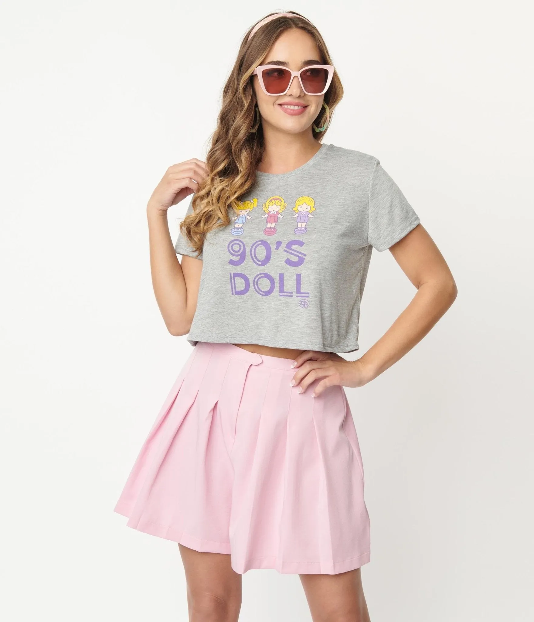 Polly Pocket x Unique Vintage 90s Doll Graphic Crop Tee sold by Unique Vintage product image thumbnail 4