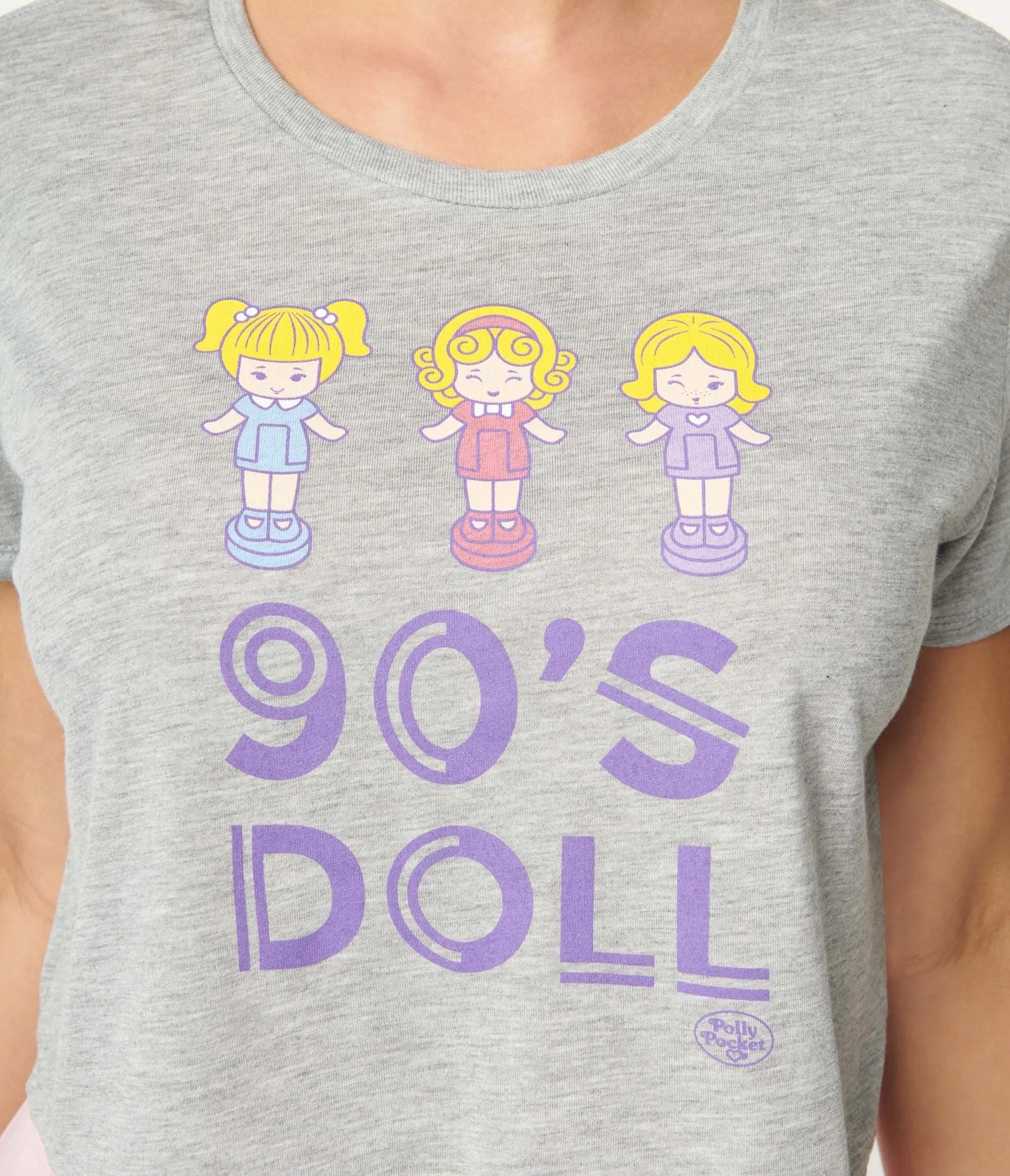Polly Pocket x Unique Vintage 90s Doll Graphic Crop Tee sold by Unique Vintage product image thumbnail 2