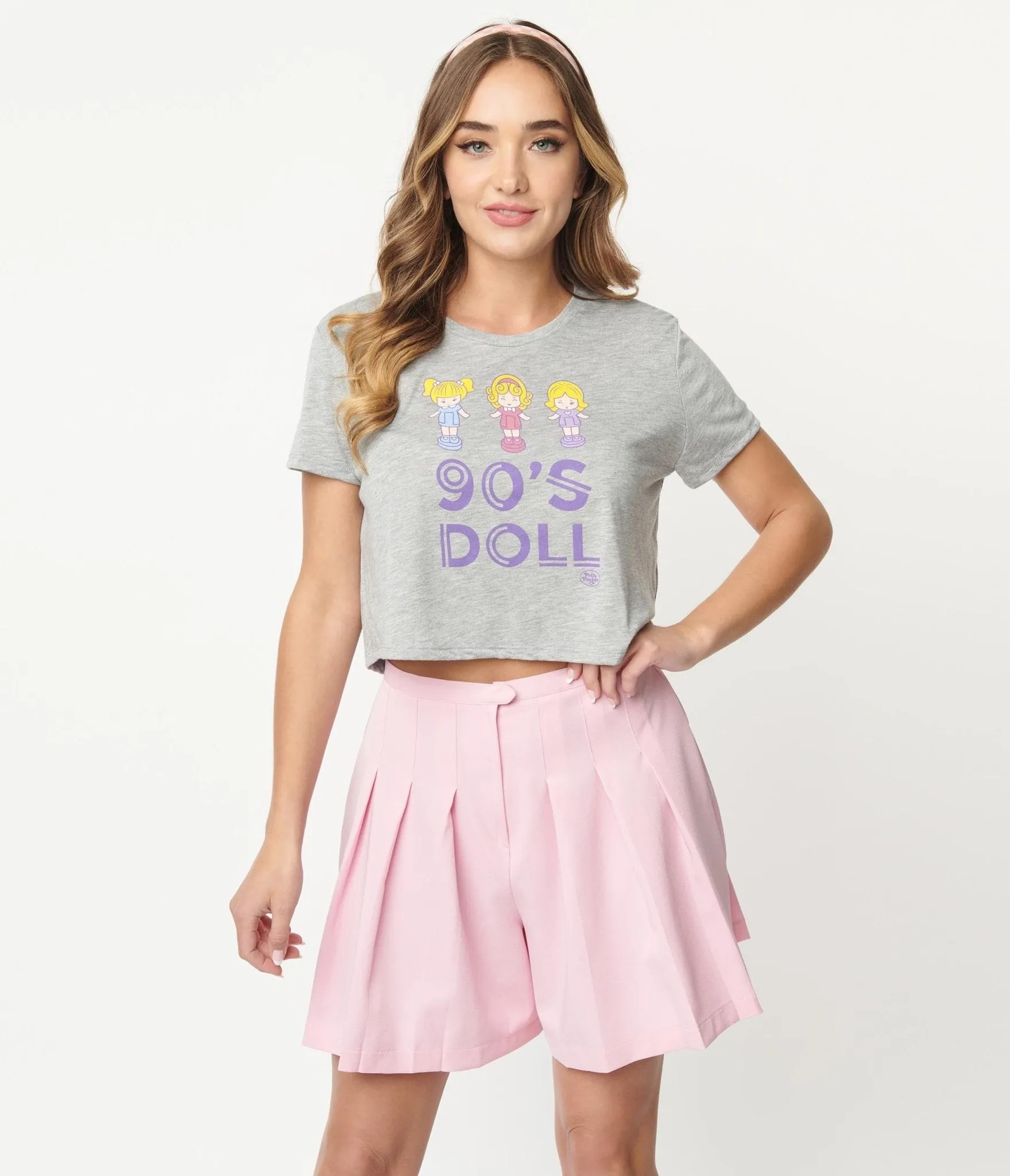 Polly Pocket x Unique Vintage 90s Doll Graphic Crop Tee sold by Unique Vintage product image thumbnail 5