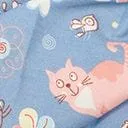Unique Vintage Light Blue Cat Print Hair Scarf sold by Unique Vintage product image thumbnail 4