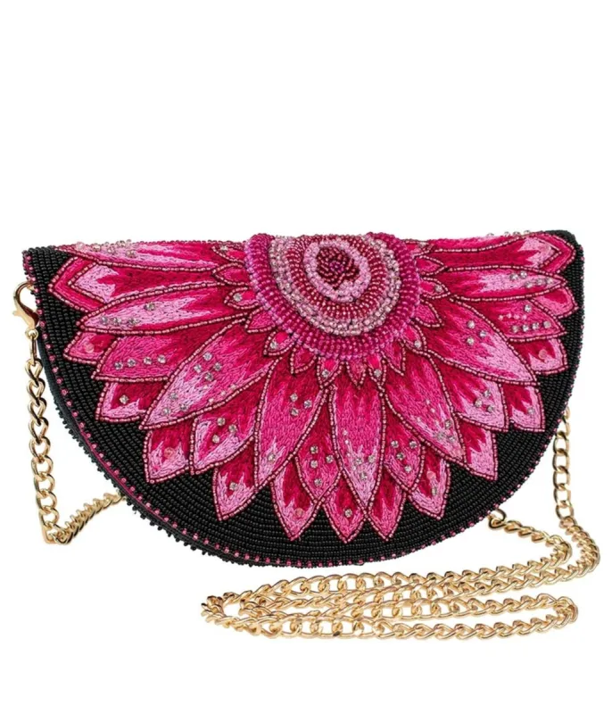 Mary Frances Flirty Floral Crossbody Clutch Handbag sold by Unique Vintage