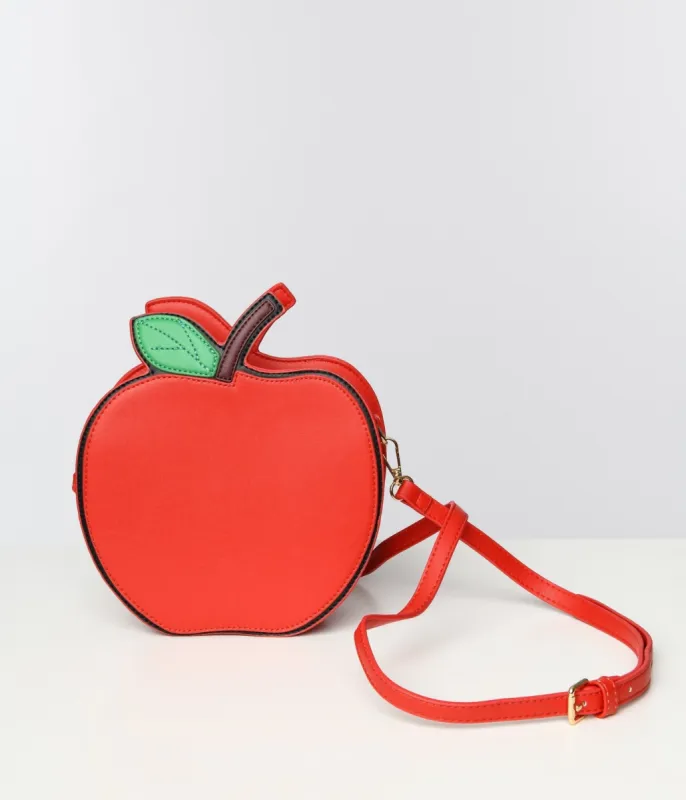 Red Apple Crossbody Bag sold by Unique Vintage