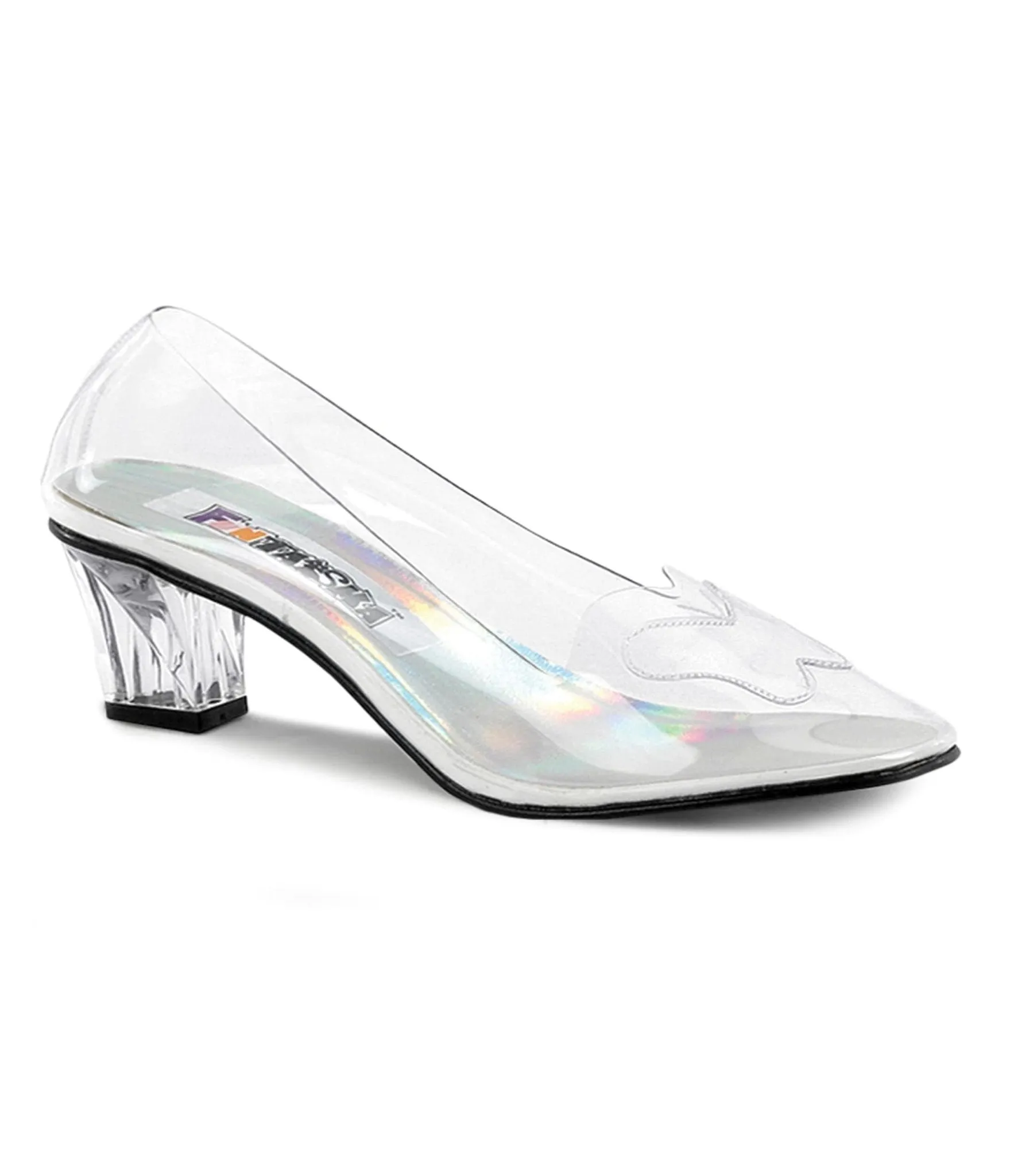 Clear Butterfly Lucite Pumps sold by Unique Vintage
