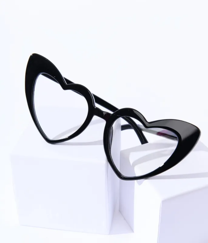 Unique Vintage Black Heart Glasses sold by Unique Vintage
