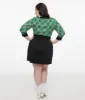 Smak Parlour Plus Size 1960s Black Hedgehog Embroidered Easy Does It Mini Skirt sold by Unique Vintage