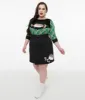 Smak Parlour Plus Size 1960s Black Hedgehog Embroidered Easy Does It Mini Skirt sold by Unique Vintage