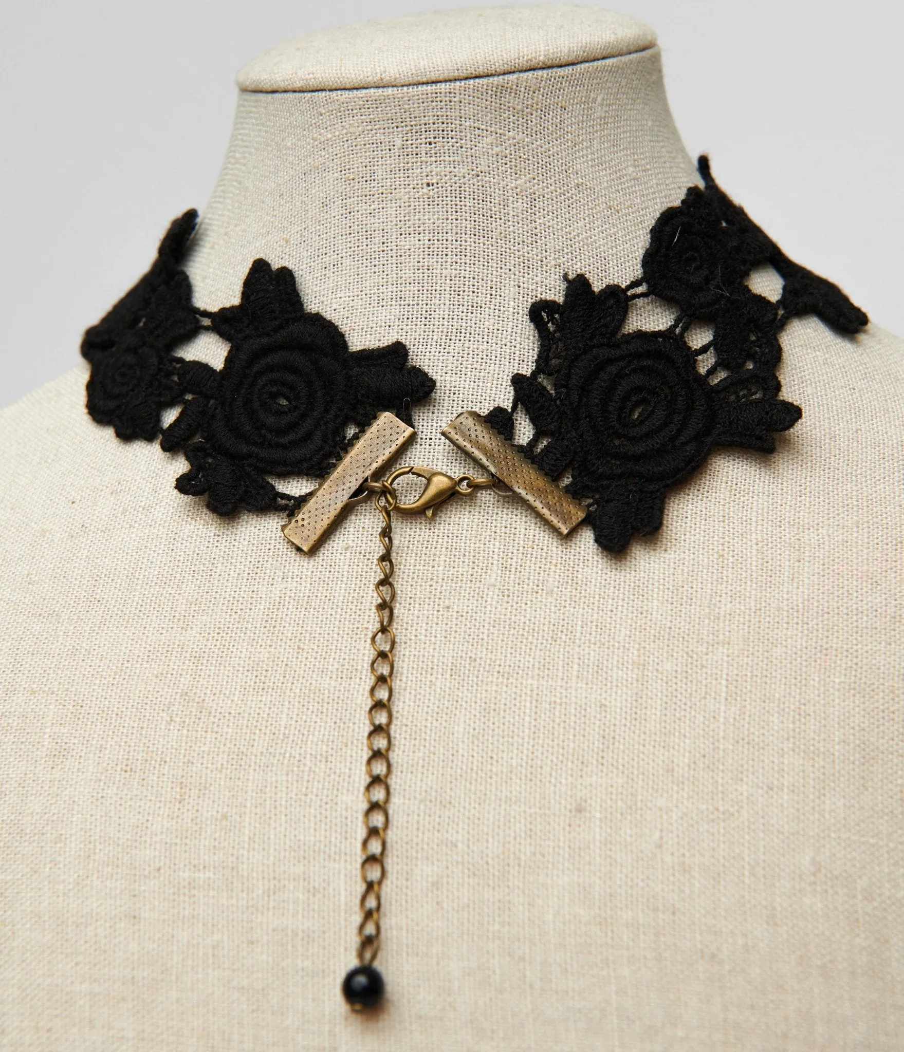 Black Lace Gothic Choker sold by Unique Vintage product image thumbnail 3