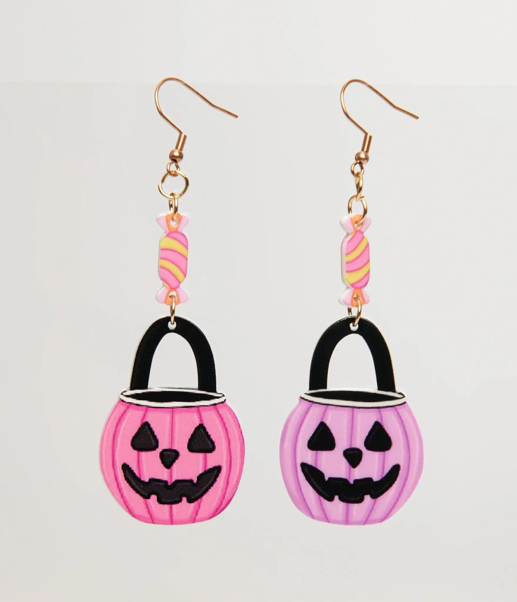 Candy in a Bucket Trick or Treat Earrings sold by Unique Vintage product image thumbnail 2