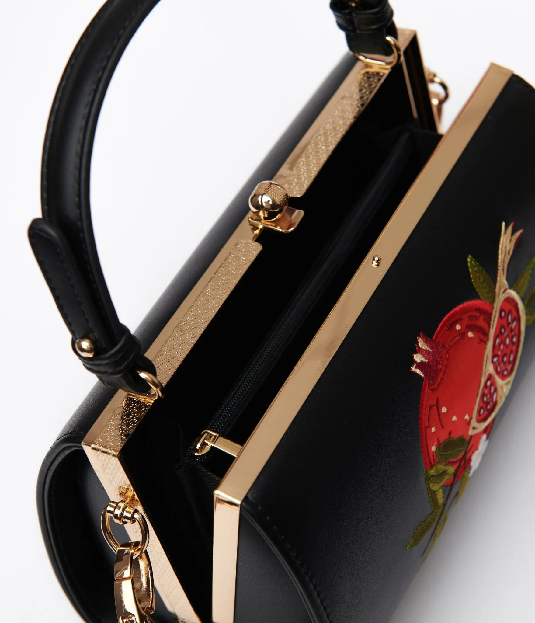 Banned 1950s Black & Red Pomegranate Handbag sold by Unique Vintage product image thumbnail 2