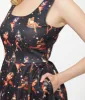 Dolly & Dotty 1950s Black & Pinup Print Amanda Swing Dress sold by Unique Vintage