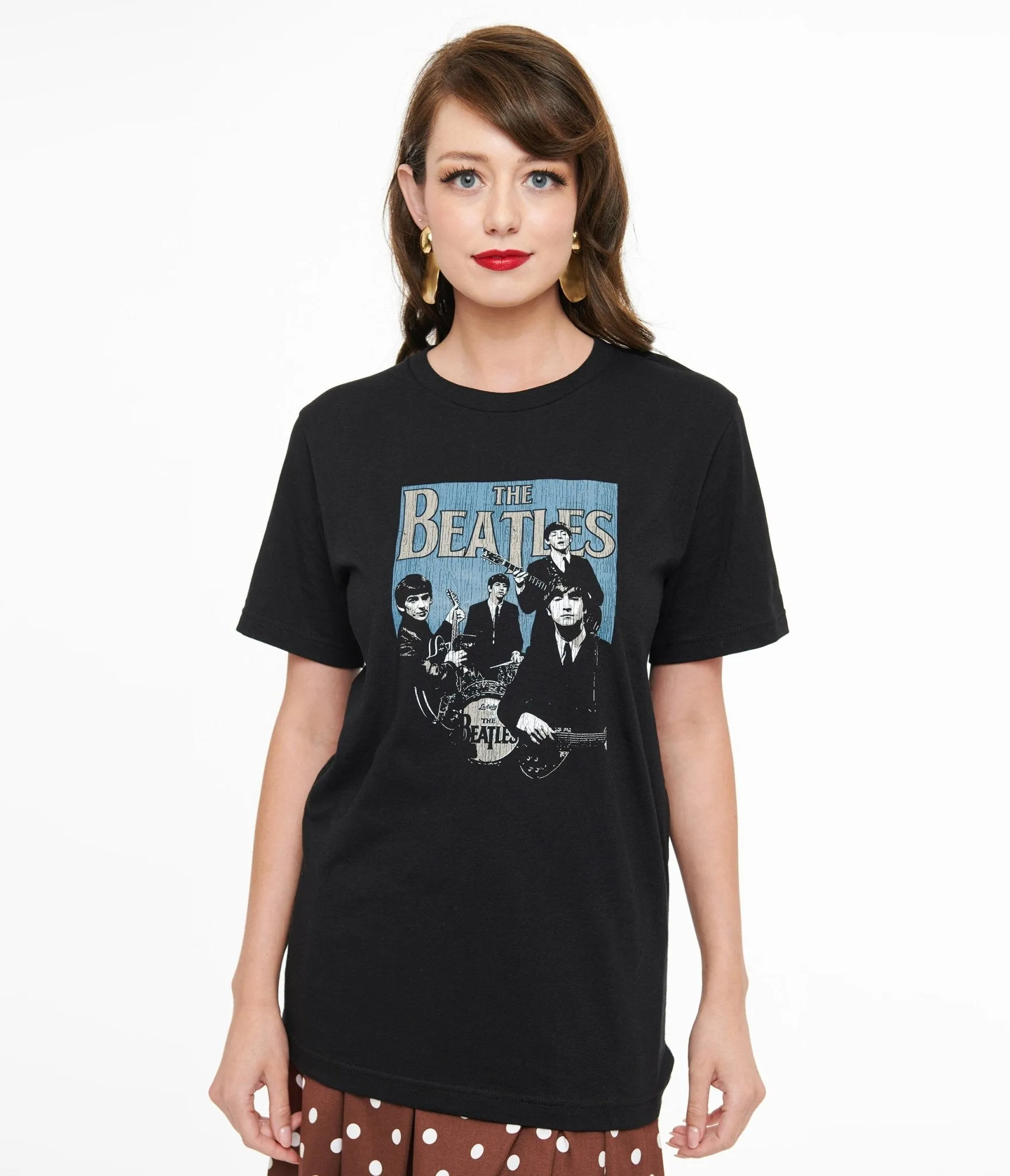 Beatles Band Fitted Cotton Graphic Tee sold by Unique Vintage product image thumbnail 3