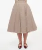 Royal Monk 1950s Pink Check Florence Swing Skirt sold by Unique Vintage