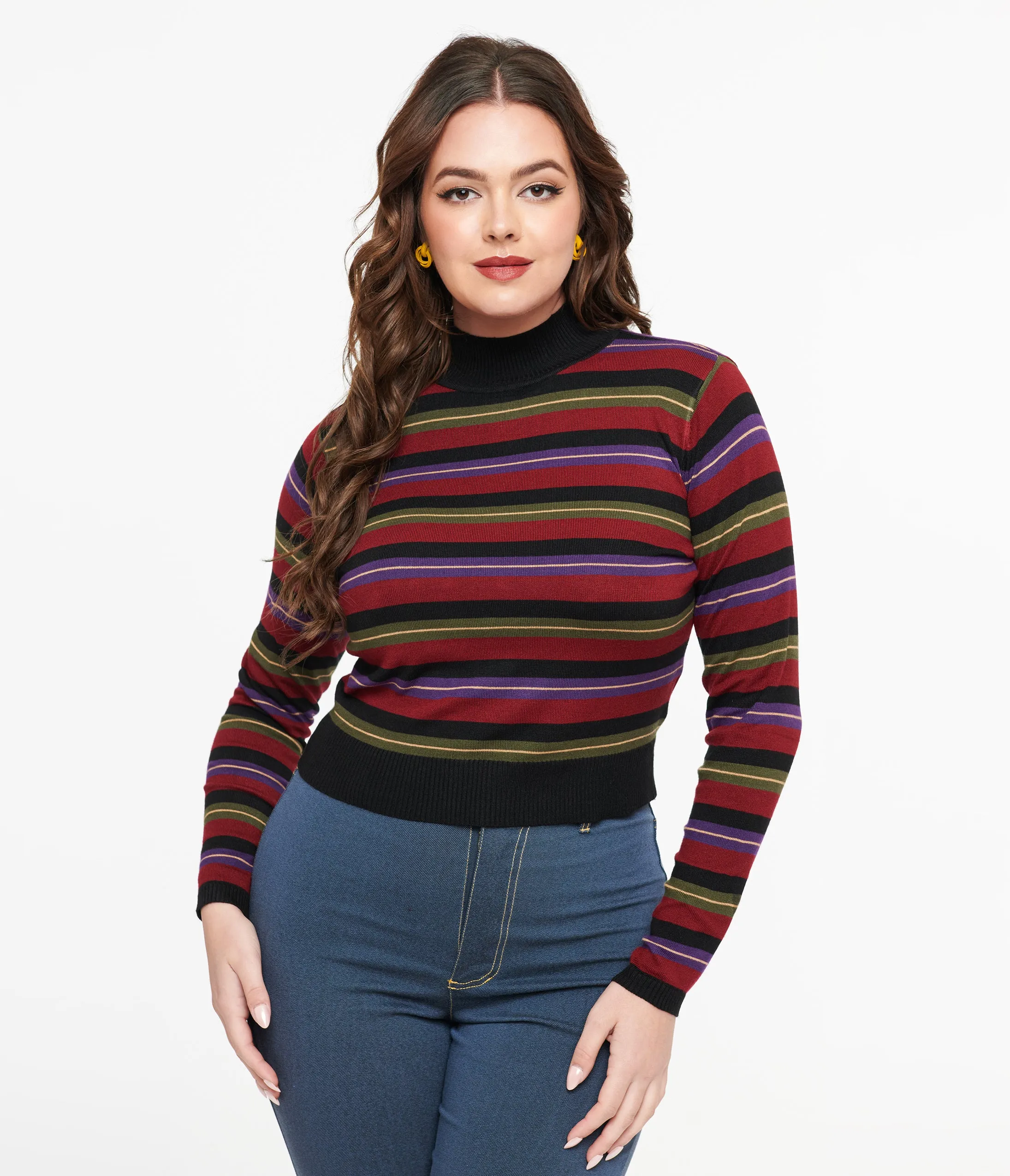 Royal Monk 1970s Burgundy Striped Sweetness Follows Top sold by Unique Vintage