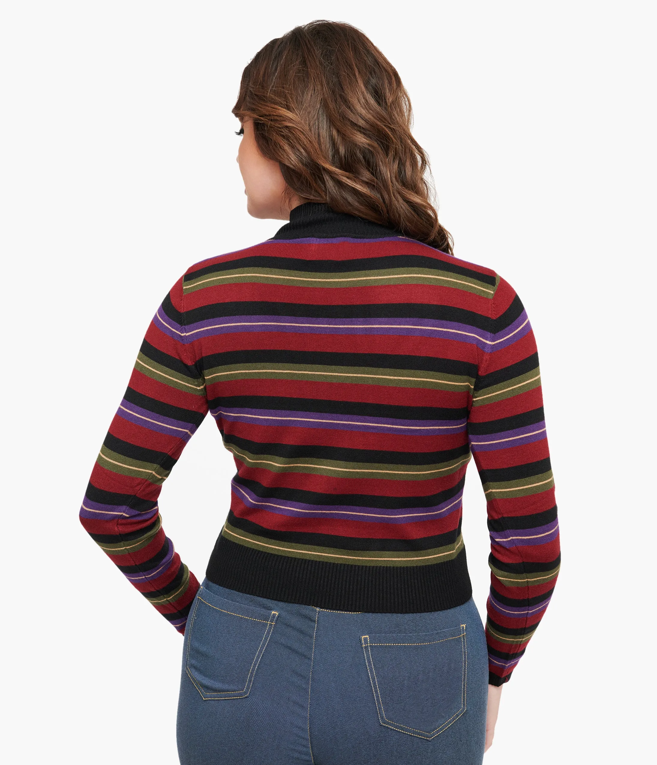 Royal Monk 1970s Burgundy Striped Sweetness Follows Top sold by Unique Vintage product image thumbnail 2