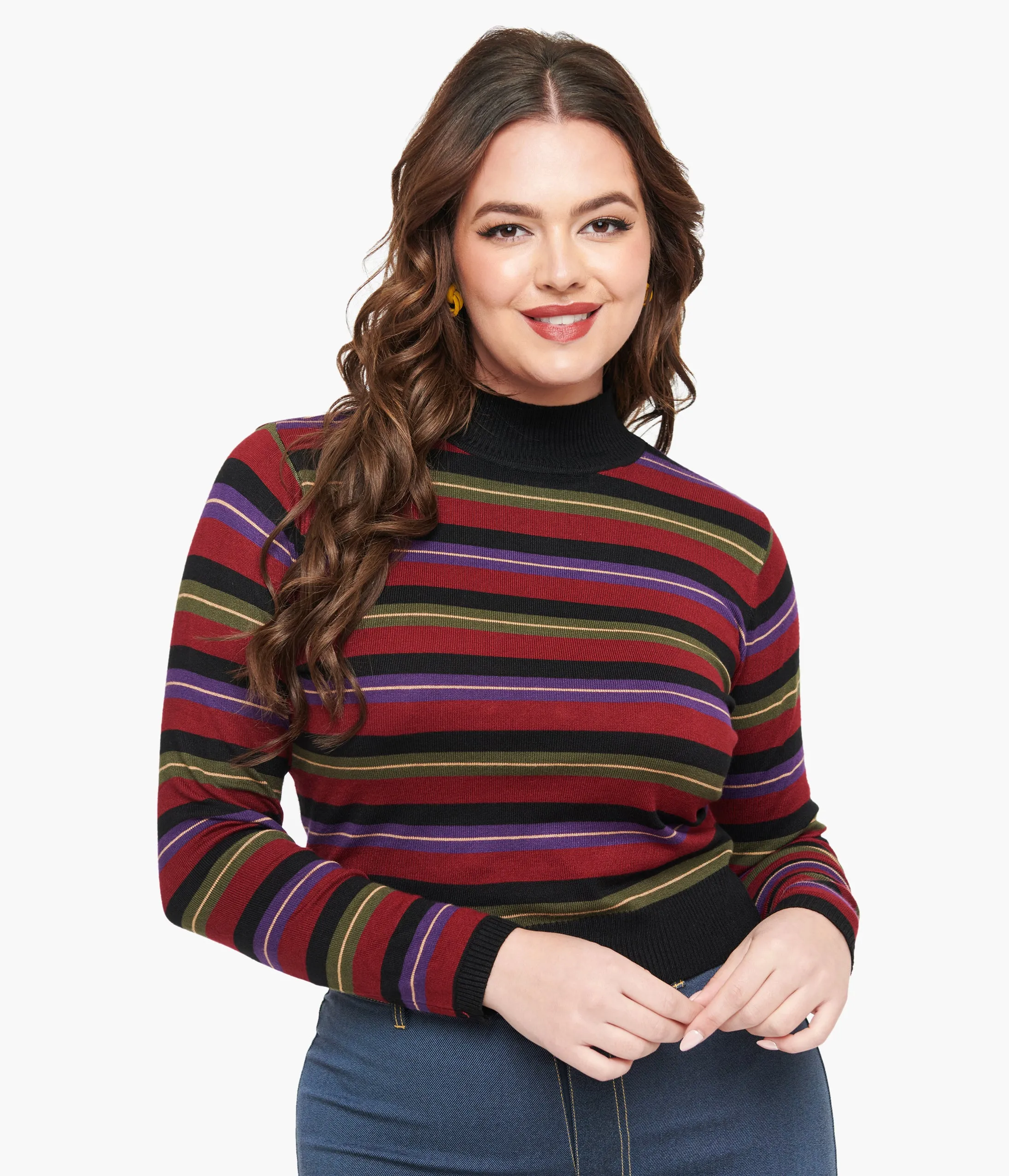 Royal Monk 1970s Burgundy Striped Sweetness Follows Top sold by Unique Vintage product image thumbnail 3