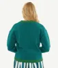 Time Burton's The Nightmare Before Christmas by Unique Vintage Teal Deadly Night Shade Cardigan sold by Unique Vintage