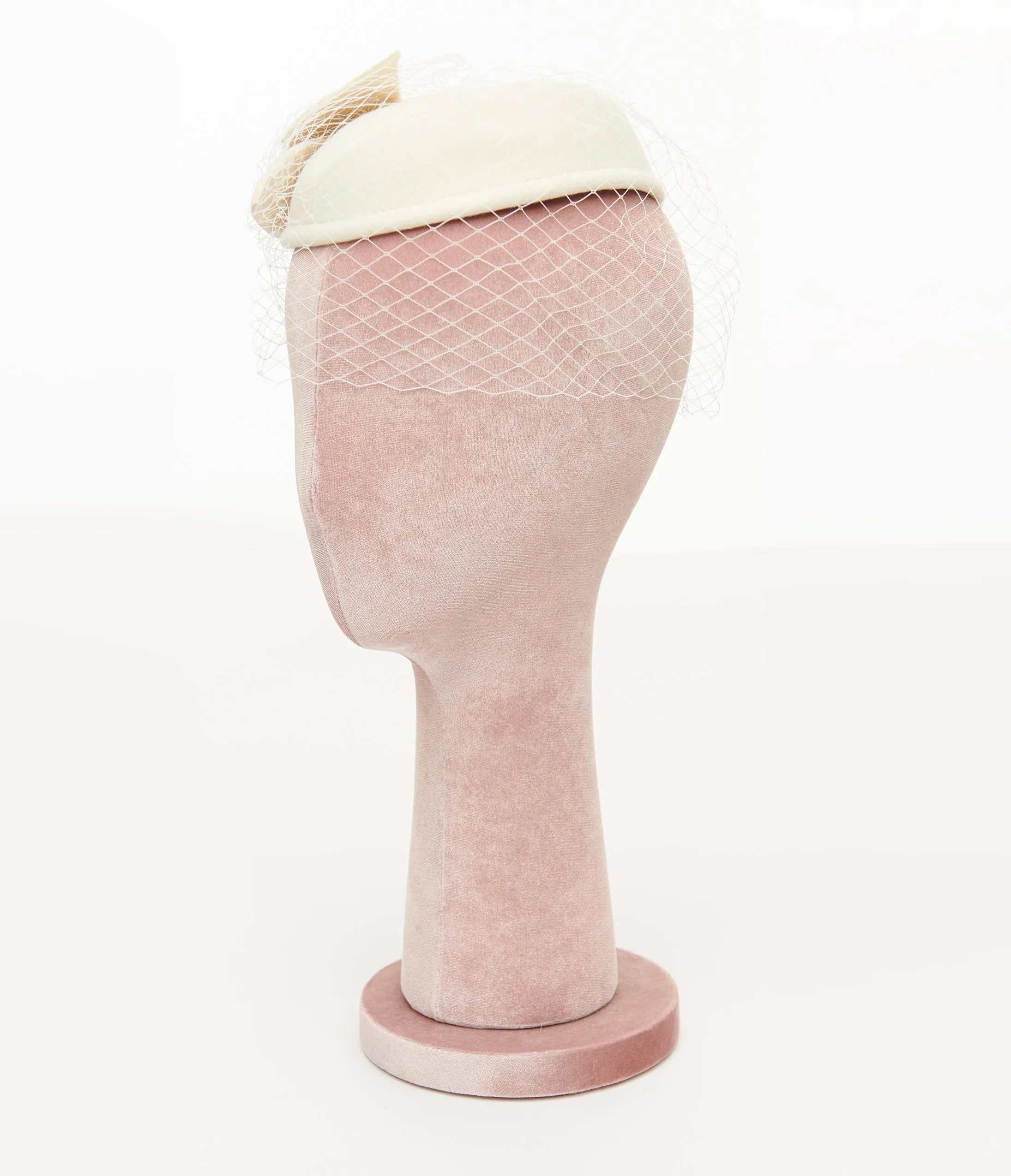 Unique Vintage 1950s Ivory Pearl Pillbox Hat sold by Unique Vintage product image thumbnail 3