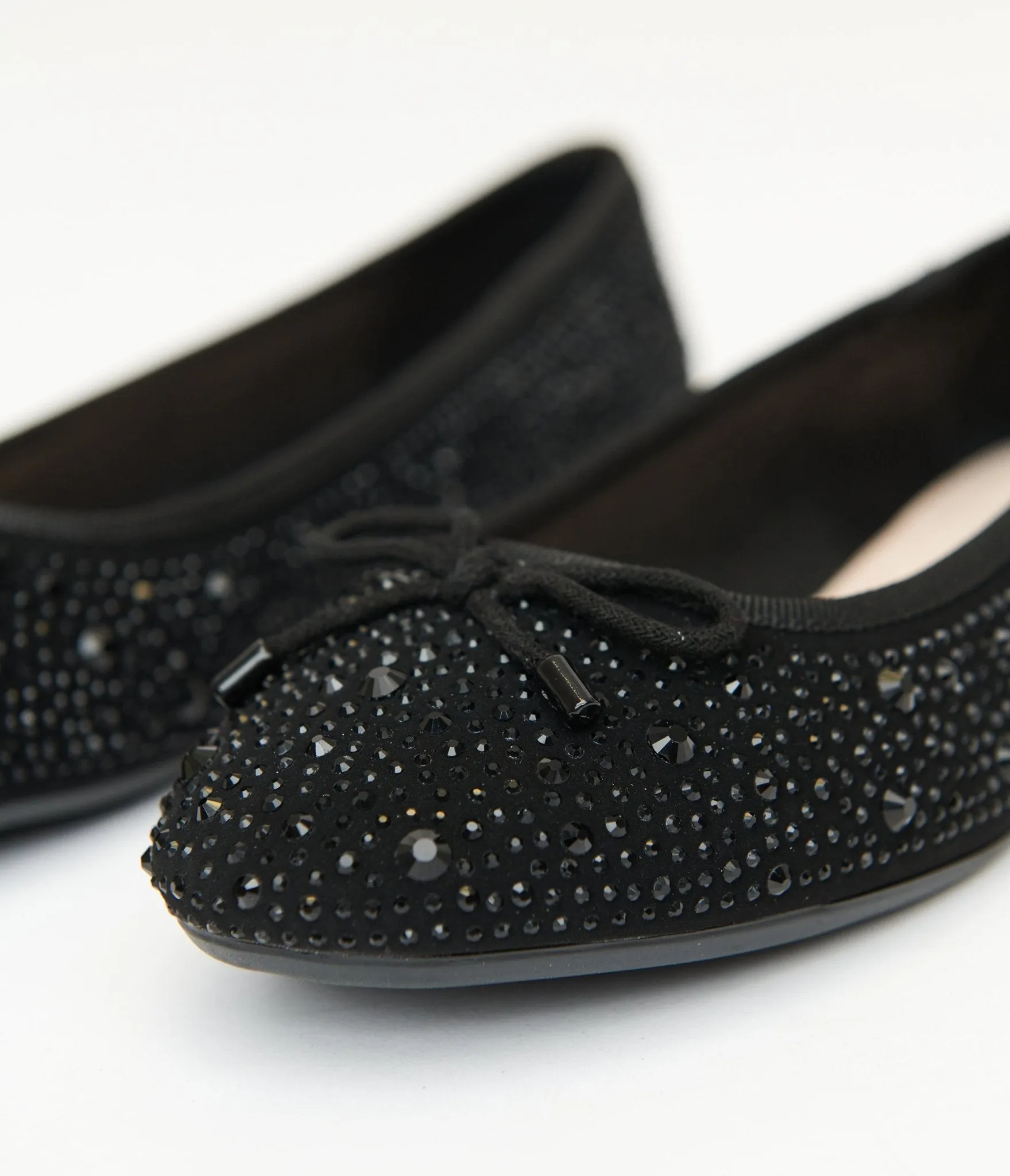 1960s Black Sparkle Flats sold by Unique Vintage product image thumbnail 2