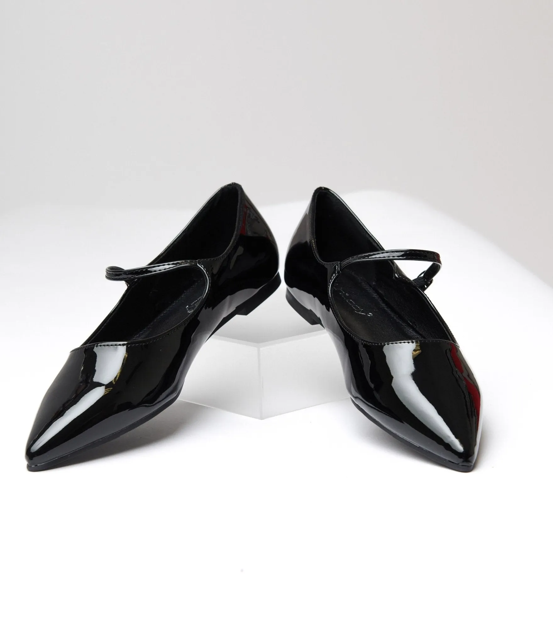 Black Mary Jane Pointed Toe Flats sold by Unique Vintage