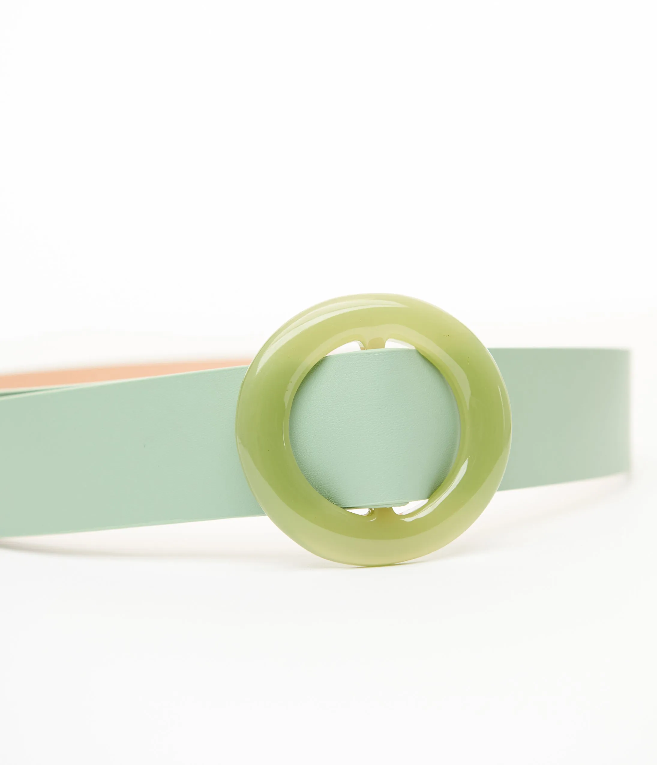Sage Circle Buckle Belt sold by Unique Vintage product image thumbnail 2