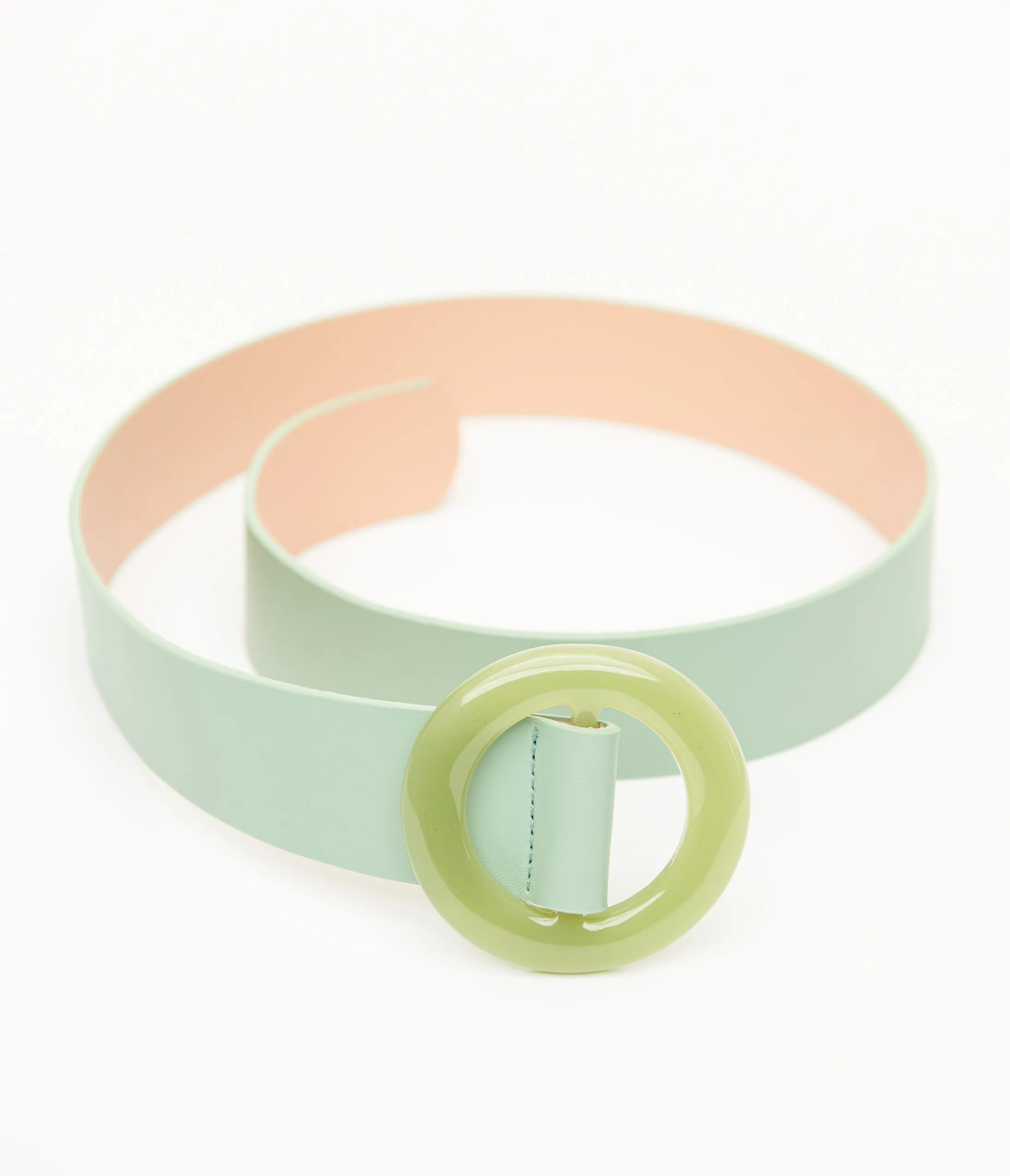Sage Circle Buckle Belt sold by Unique Vintage product image thumbnail 3