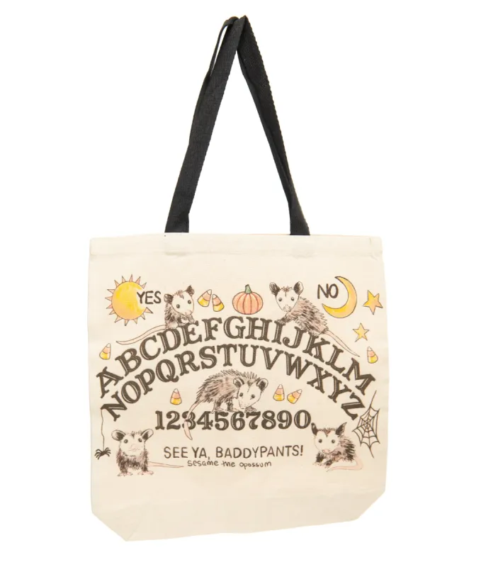 Spirit Board Opossum Cotton Tote Bag sold by Unique Vintage