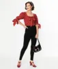 Unique Vintage 1950s Black High Waisted Cigarette Pants sold by Unique Vintage