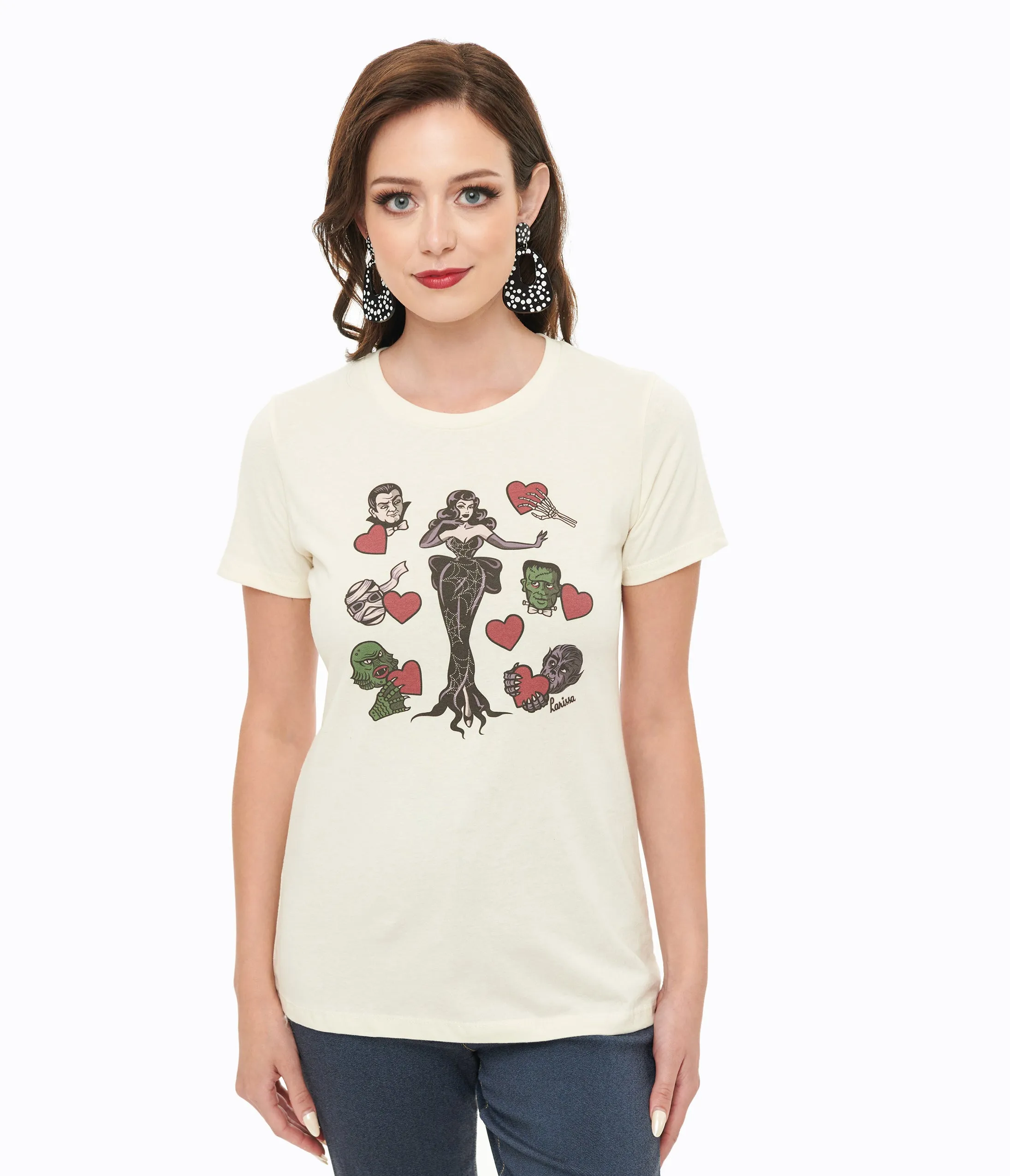 Mischief Made Ivory Ghoul's Best Friend Graphic Tee sold by Unique Vintage product image thumbnail 3