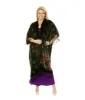 Western Fashion Black Peacock Caftan sold by Unique Vintage