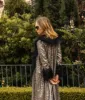 Jennafer Grace Penny Deluxe Gunmetal Sequin Faux Fur Coat sold by Unique Vintage