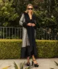 Jennafer Grace Penny Deluxe Gunmetal Sequin Faux Fur Coat sold by Unique Vintage
