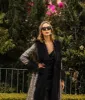 Jennafer Grace Penny Deluxe Gunmetal Sequin Faux Fur Coat sold by Unique Vintage