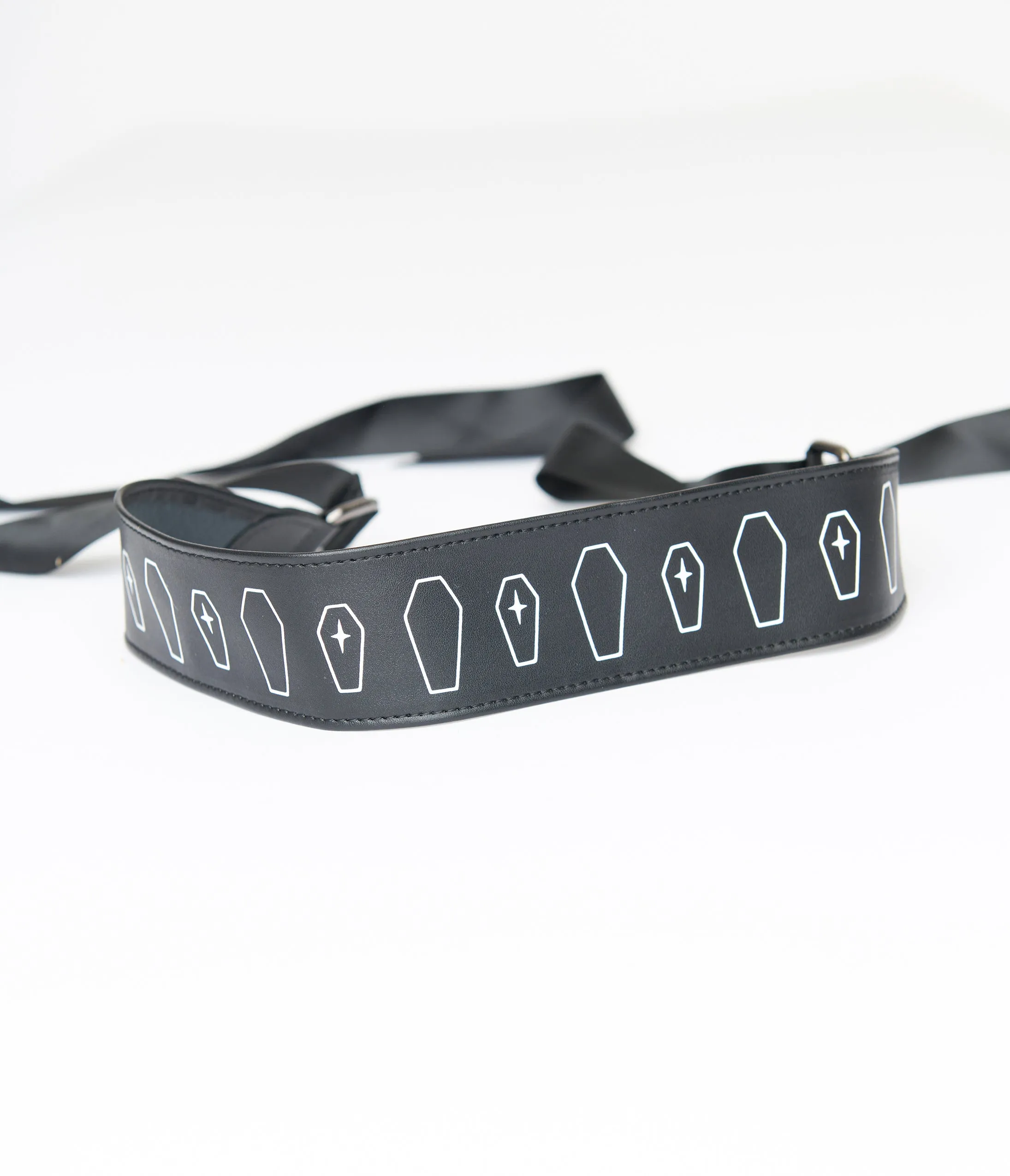 Witchwood Bags Black & White Coffins Leatherette Belt sold by Unique Vintage product image thumbnail 2