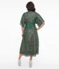 Unique Vintage 1960s Green Sequin Wrap Midi Dress sold by Unique Vintage