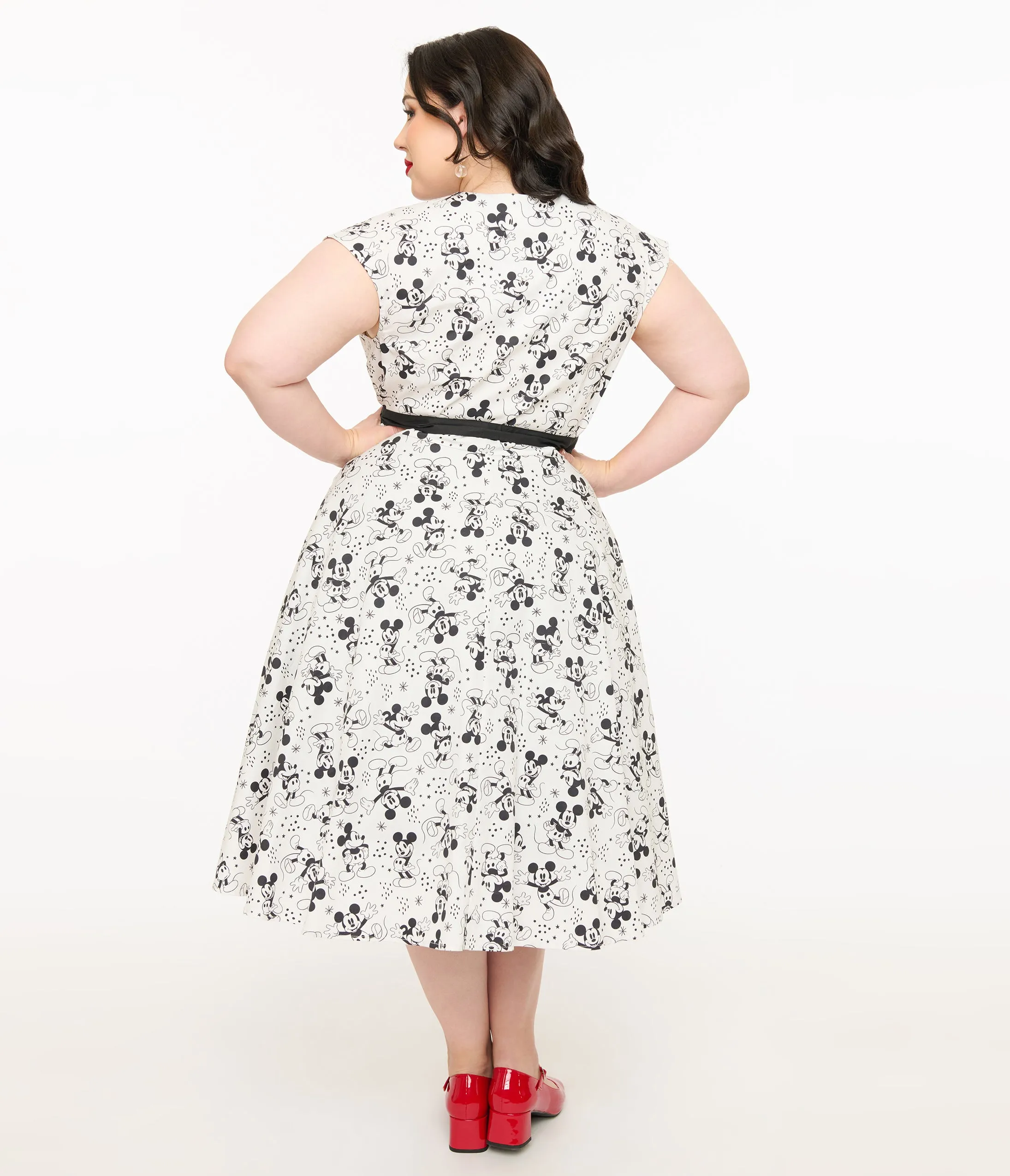 Disney Mickey & Friends Collection by Unique Vintage Plus Size Mickey Mouse Hedda Swing Dress sold by Unique Vintage product image thumbnail 2