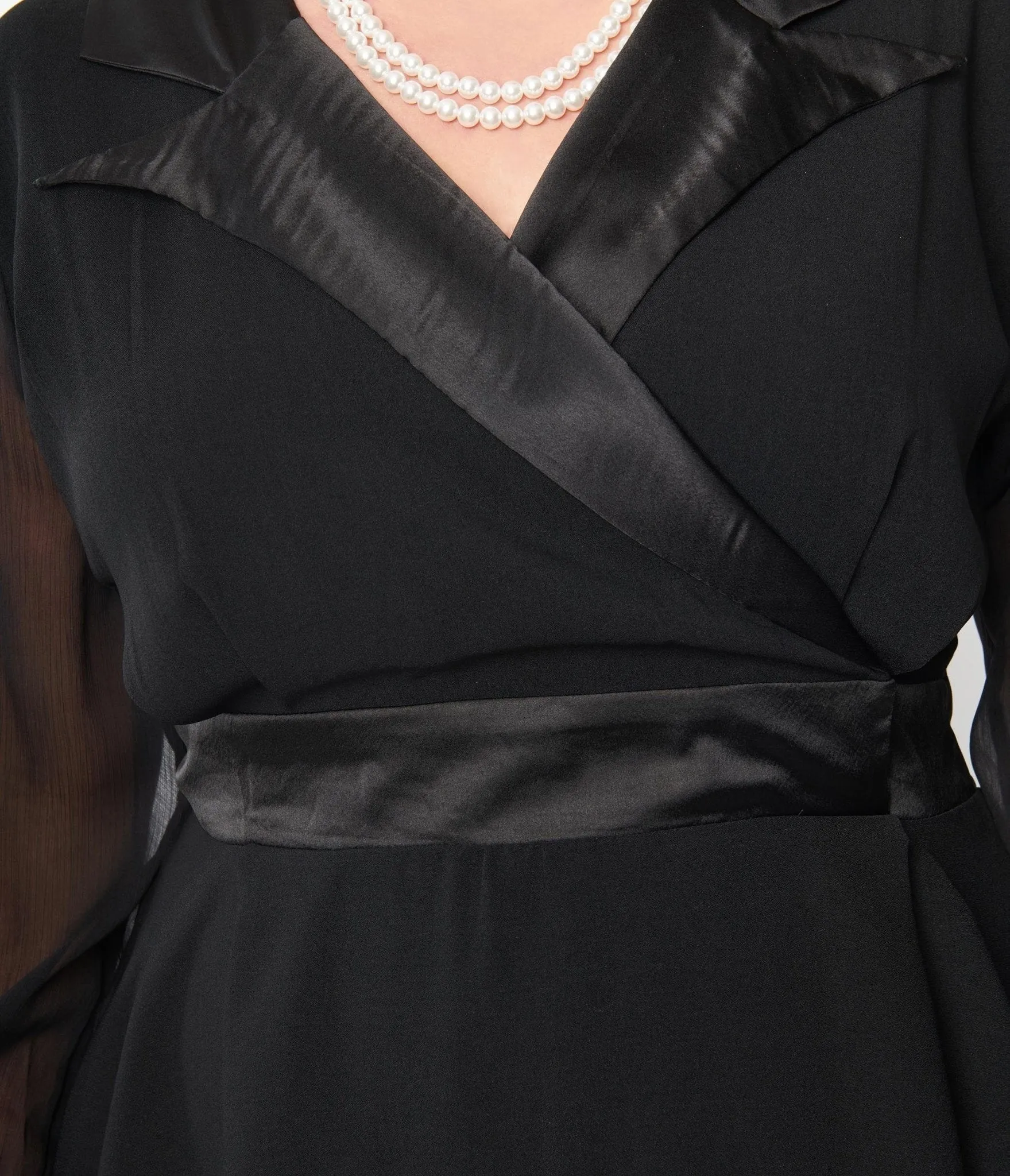 Plus Size Black Polly Swing Dress sold by Unique Vintage product image thumbnail 3