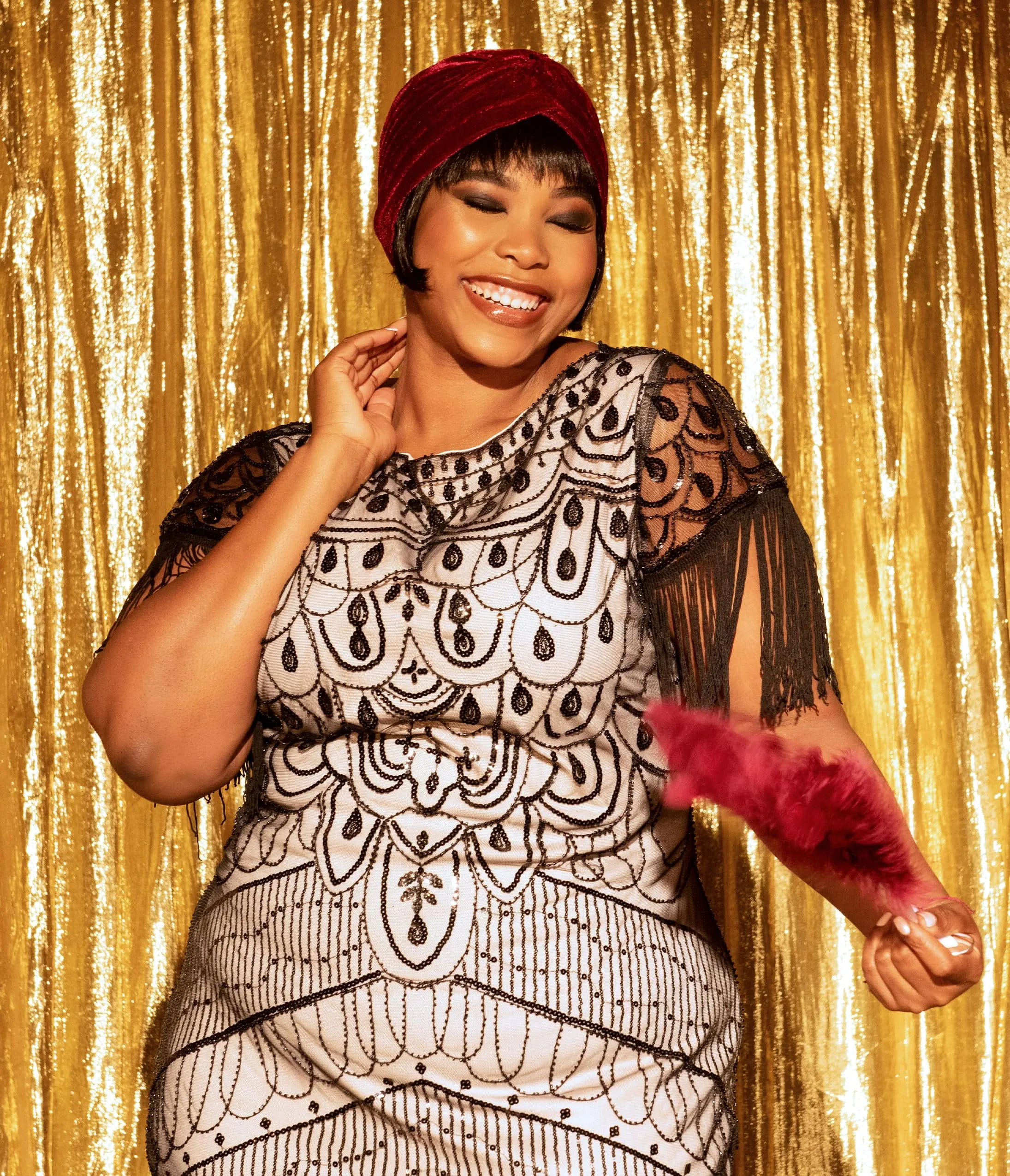 Vintage Style Burgundy Velvet Knotted Turban sold by Unique Vintage product image thumbnail 3