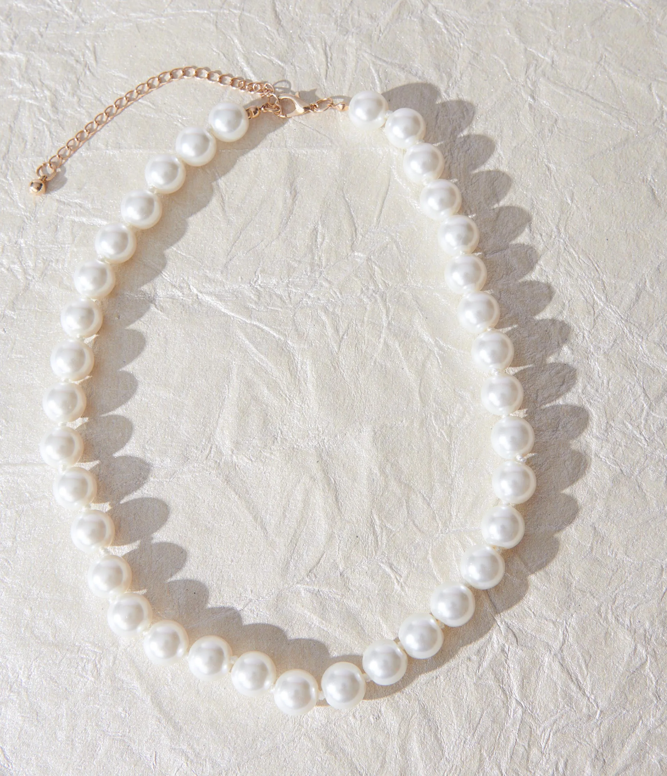 Chunky Faux Pearl Necklace sold by Unique Vintage