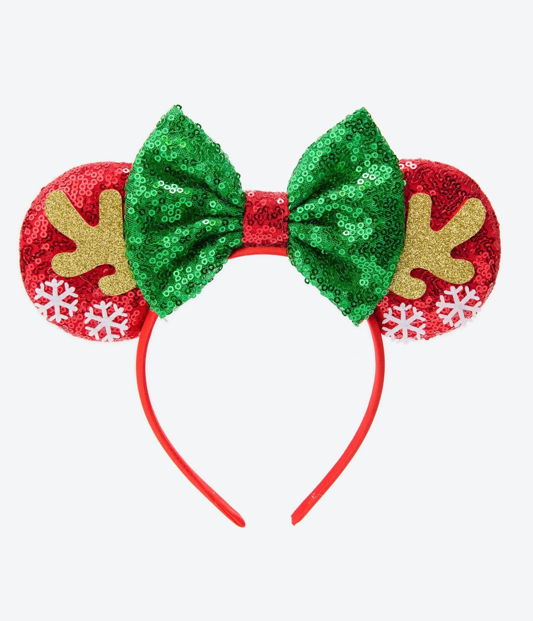 Holiday Reindeer Sequin Mouse Headband sold by Unique Vintage